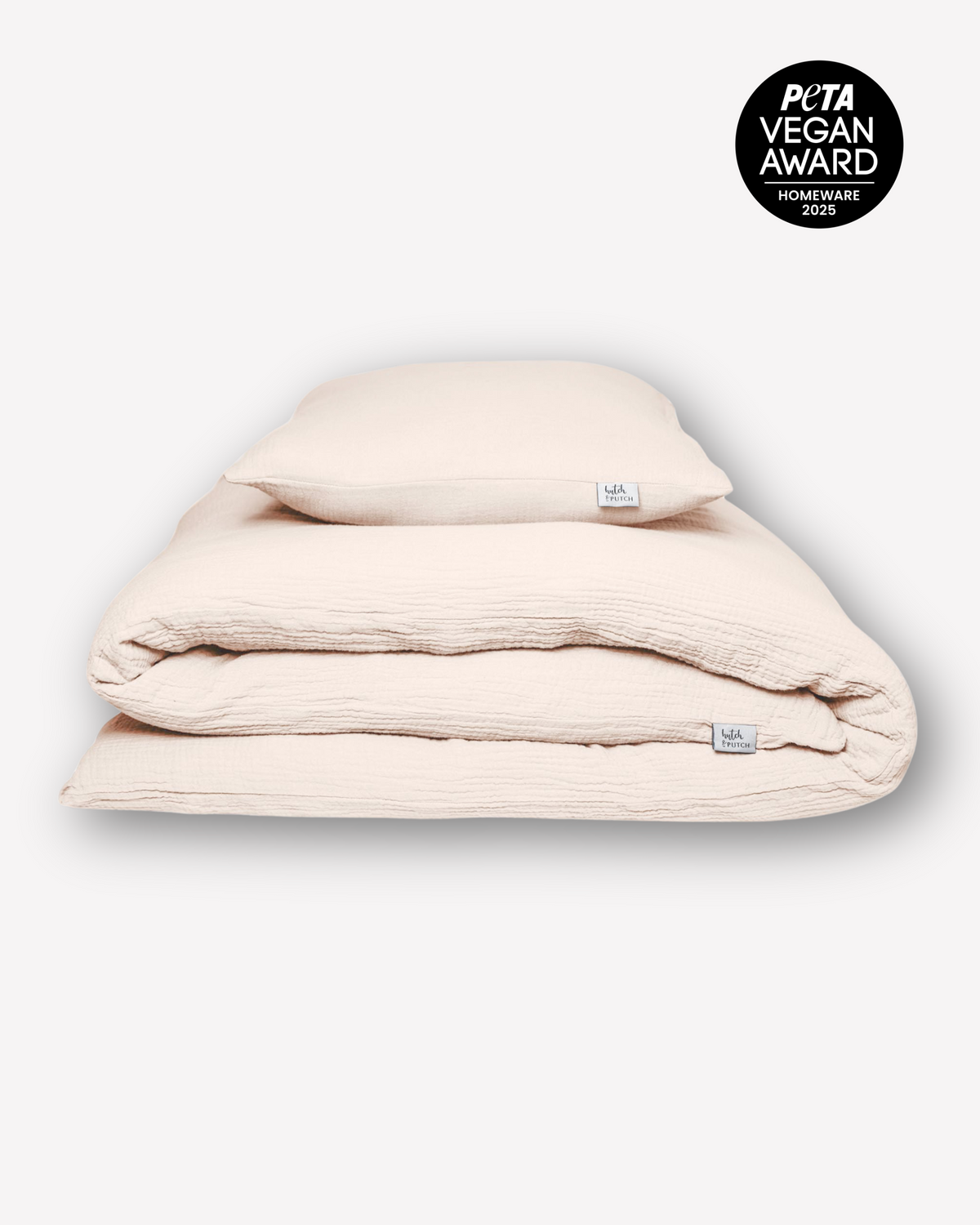 Musselin-Bettwäsche "Eliane" • Beige