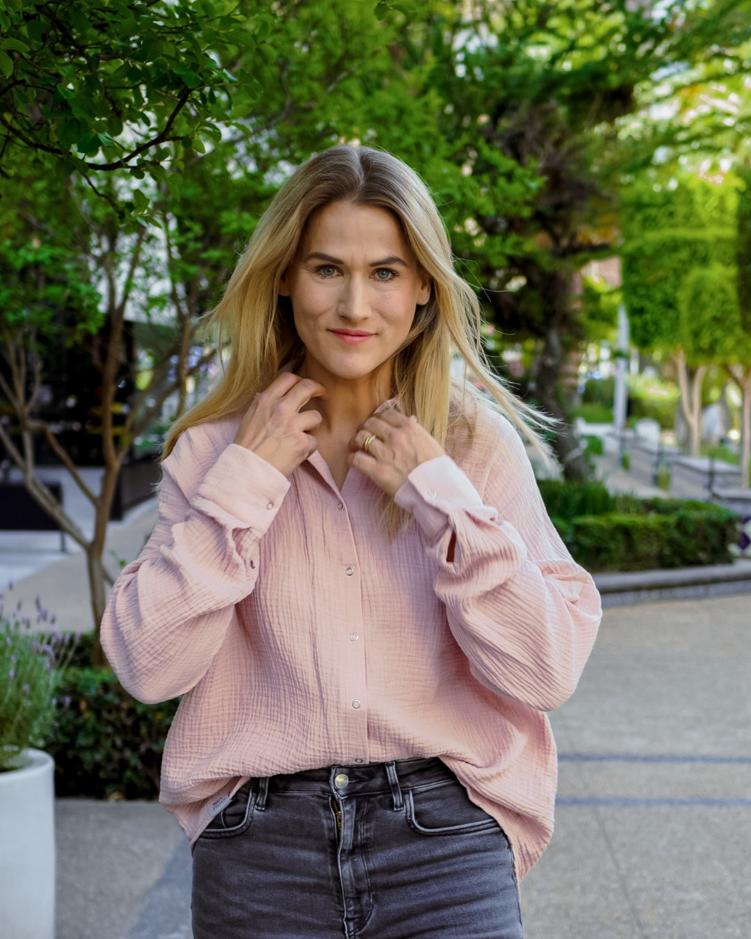 Oversize Musselin-Bluse "Maja"