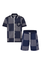 Intarsia Short Set