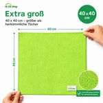 Sperling® Mikrofasertücher in Blau & Grün – 40 x 40 cm