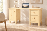 Premium Kiefer Massivholz Schreibtisch | Handgefertigt für Ihr ideales Büro