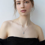 SILVER HEART CHARM NECKLACE AMOURA