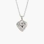 SILVER HEART CHARM NECKLACE AMOURA