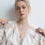 SILVER HEART CHARM NECKLACE AMOURA