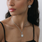 SUN NECKLACE AURORA SILVER