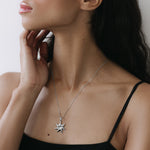 SUN NECKLACE AURORA SILVER