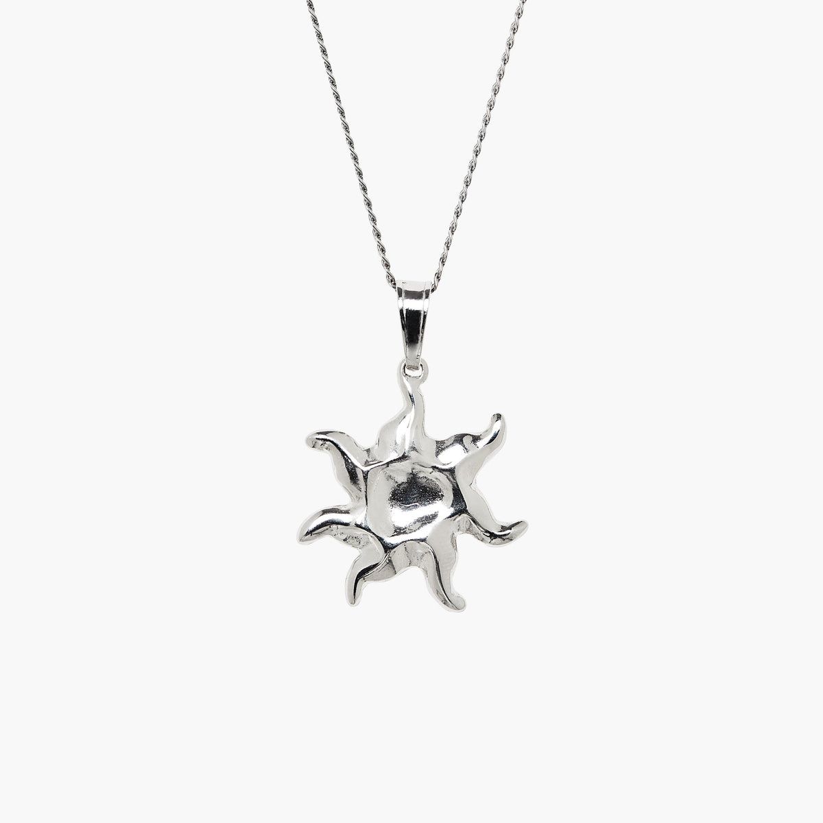 SUN NECKLACE AURORA SILVER