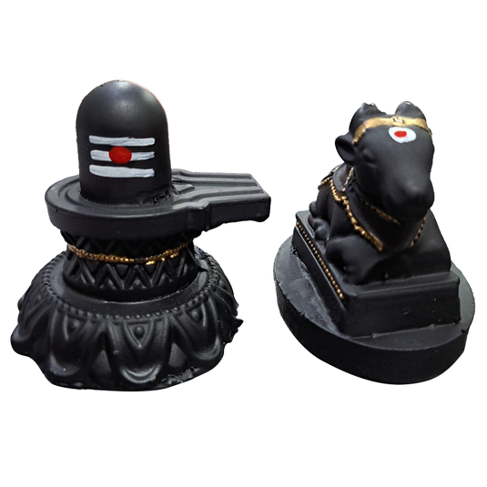 Stone Shiva & Nandi set-3" product image 1