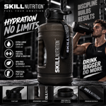 Skill Nutrition Bottle, Black - 2200 ml.