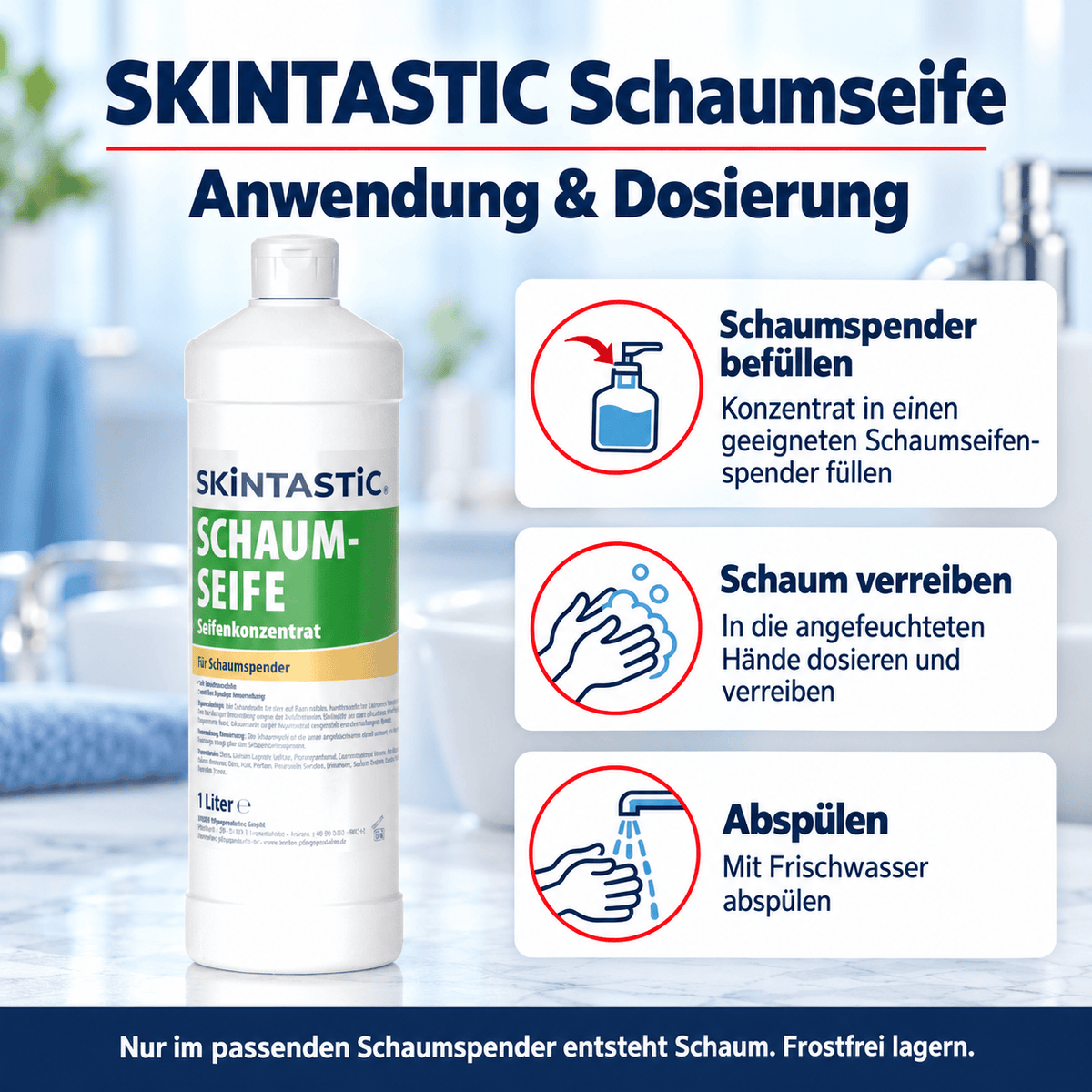 Skintastic SCHAUMSEIFE Seifenkonzentrat für Schaumspender