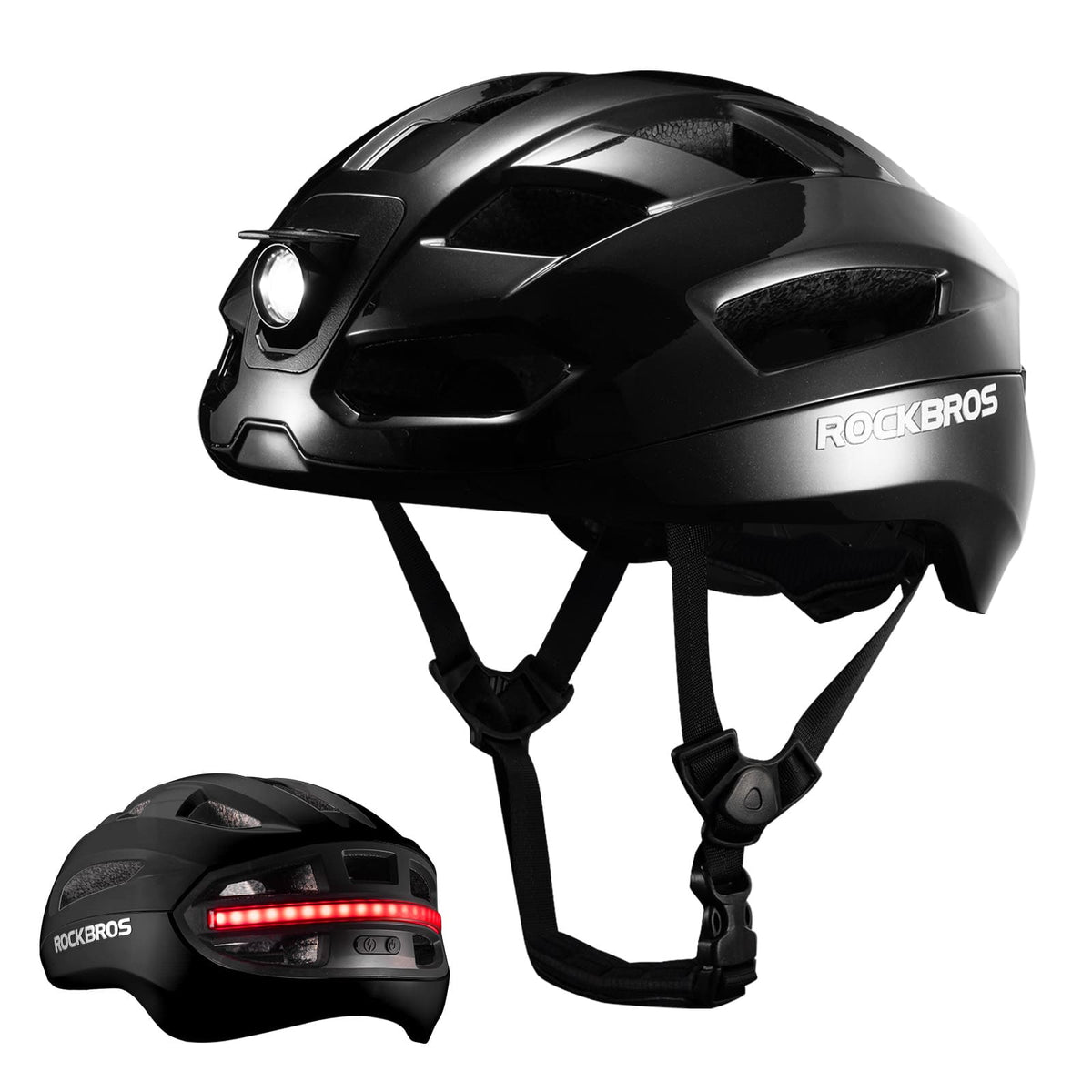 Fernsteuerbarer Smart Fahrradhelm mit Licht