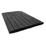 Sofatablett flexibel Bambustablett Bambus Natur anthrazit Armlehnen Schoner