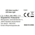 Solarleuchte MALI Solarlampe warmweiß Garten Balkon Laterne