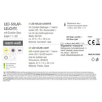 Solarleuchte MALI Solarlampe warmweiß Garten Balkon Laterne