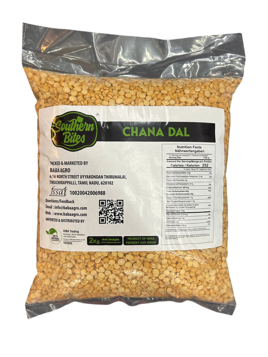 Southern Bites Premium Chana Dal 2kg - Namma Markt