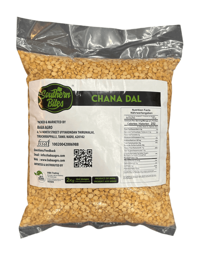 Southern Bites Premium Chana Dal 2kg - Namma Markt