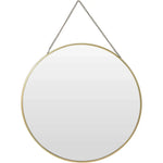 Spiegel rund Wandspiegel Schminkspiegel runder Dekospiegel Metall GOLD Ø 30 cm Namma Markt