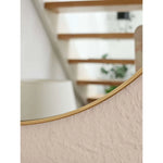 Spiegel rund Wandspiegel Schminkspiegel runder Dekospiegel Metall GOLD Ø 30 cm Namma Markt