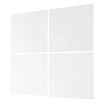 Spiegel Wandspiegel Sechseckig 4er Set Spiegelfliesen SELBSTKLEBEND 30x30 cm