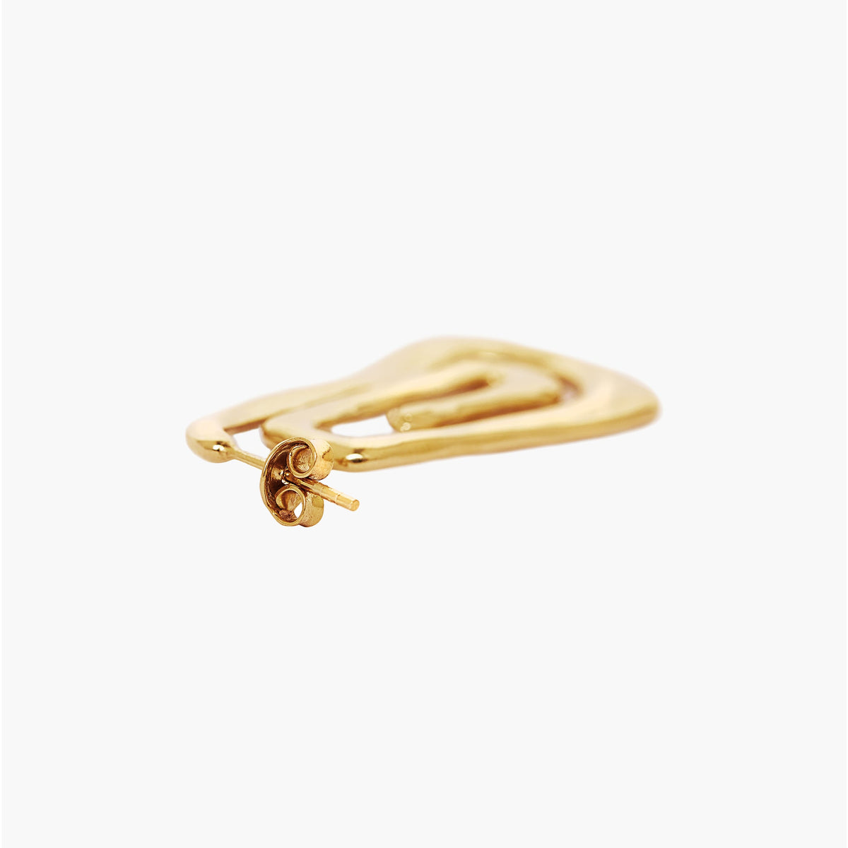 SPIRAL TWIST HOOP EARRINGS CLÉO GOLD