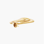SPIRAL TWIST HOOP EARRINGS CLÉO GOLD