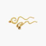 SPIRAL LONG EARRINGS MARE GOLD