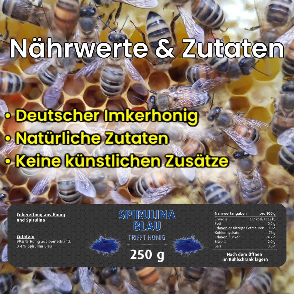 Honig-Geschenkpaket mit zwei Gläsern