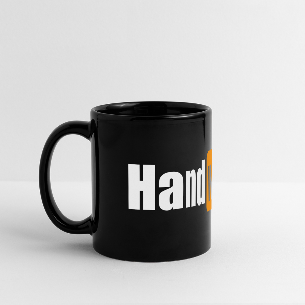Panoramatasse schwarz "Handwerk"
