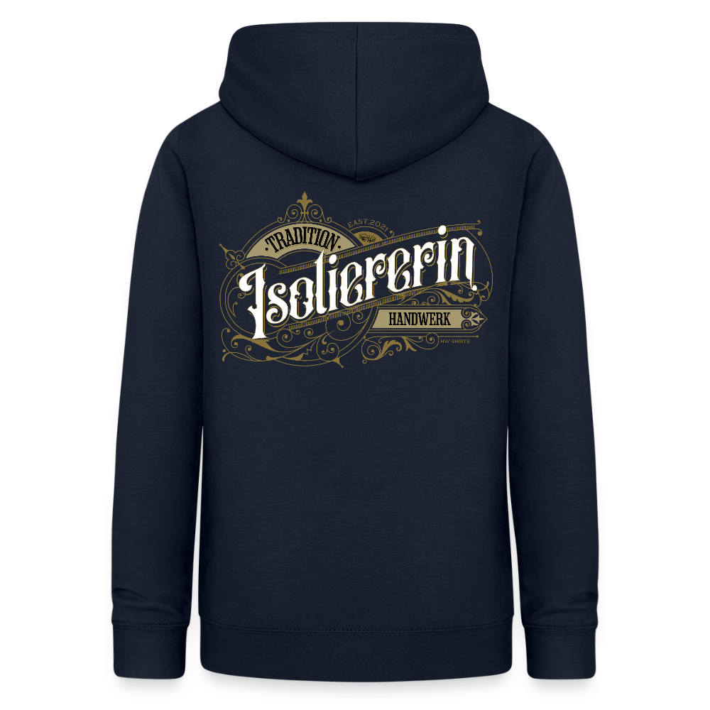 Frauen Hoodie "Isoliererin" Nostalgie Handwerk
