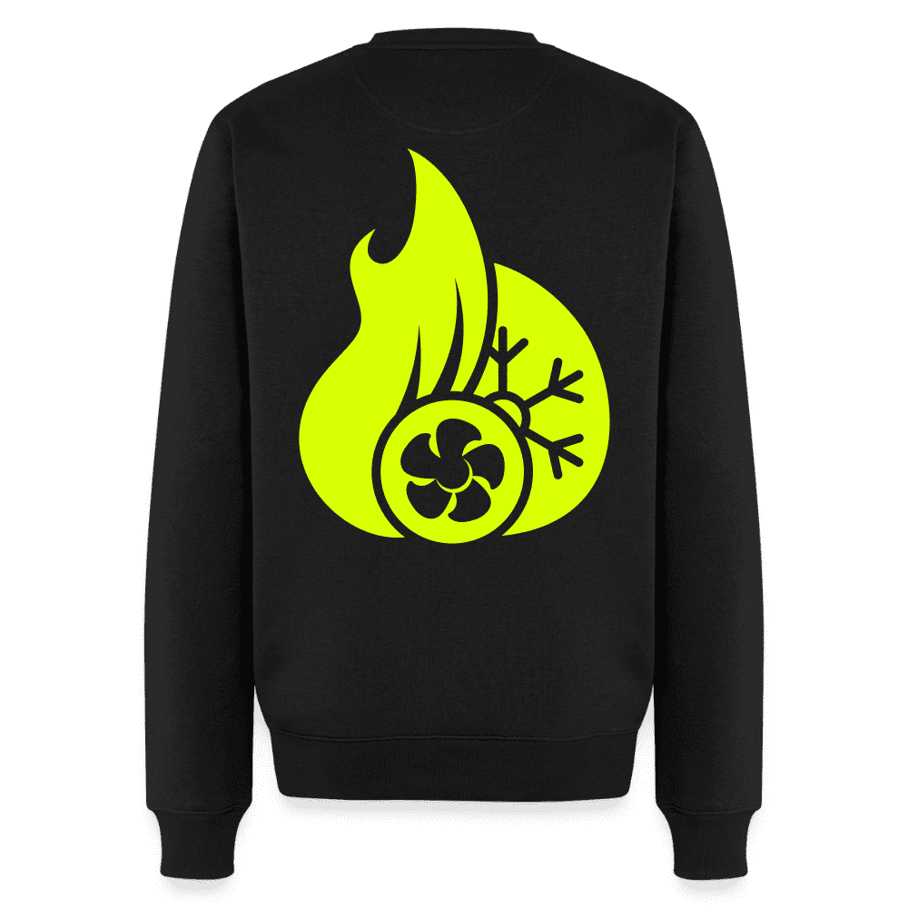 Unisex Premium Pullover "Klimatechniker" neongelb Namma Markt