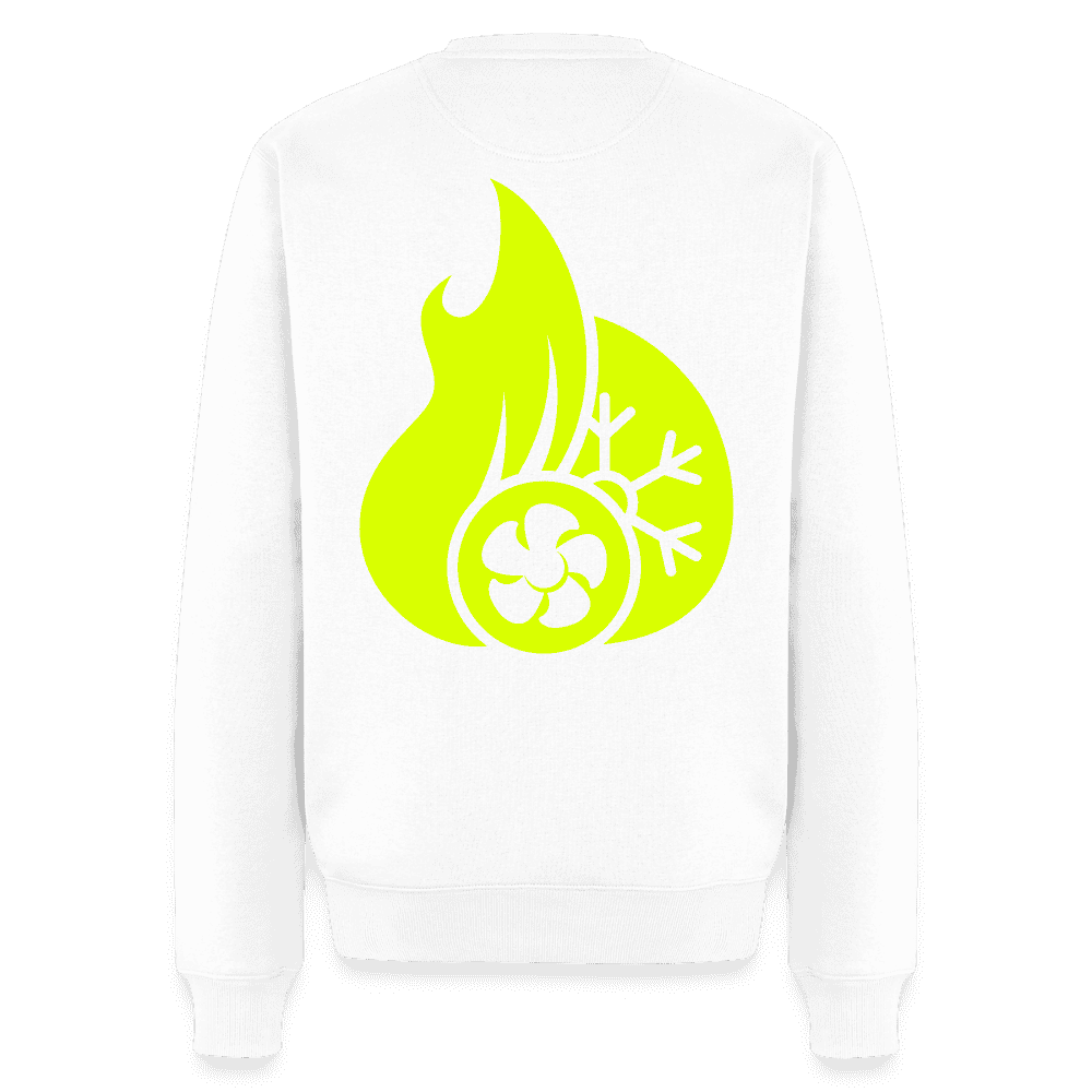 Unisex Premium Pullover "Klimatechniker" neongelb Namma Markt