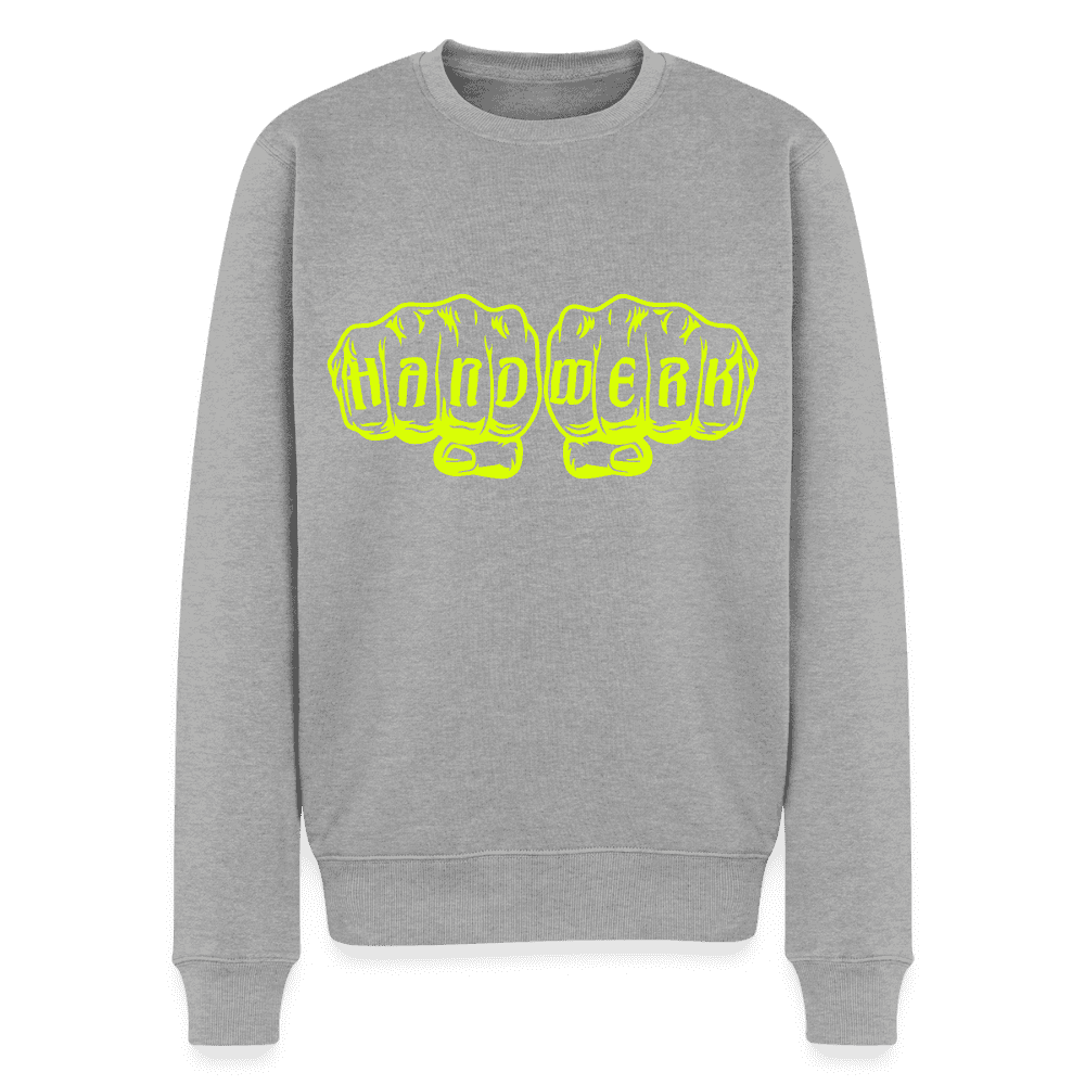 Unisex Premium Pullover "Klimatechniker" neongelb Namma Markt
