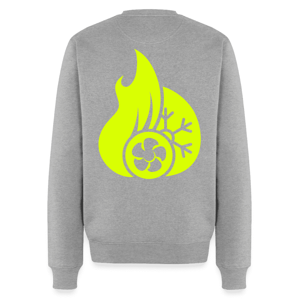 Unisex Premium Pullover "Klimatechniker" neongelb Namma Markt