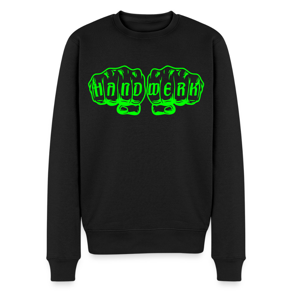 Unisex Premium Pullover "Klimatechniker" neongrün