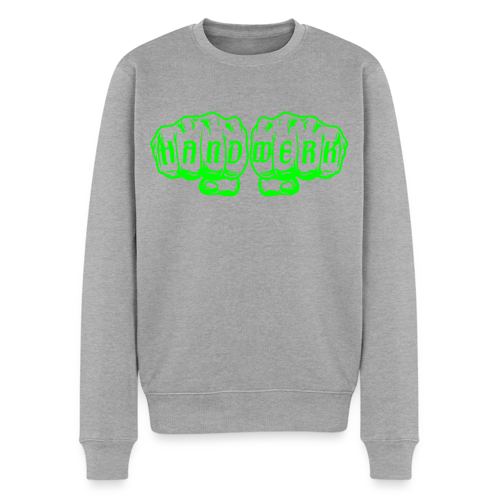 Unisex Premium Pullover "Klimatechniker" neongrün