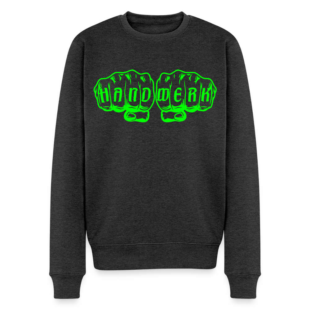 Unisex Premium Pullover "Klimatechniker" neongrün