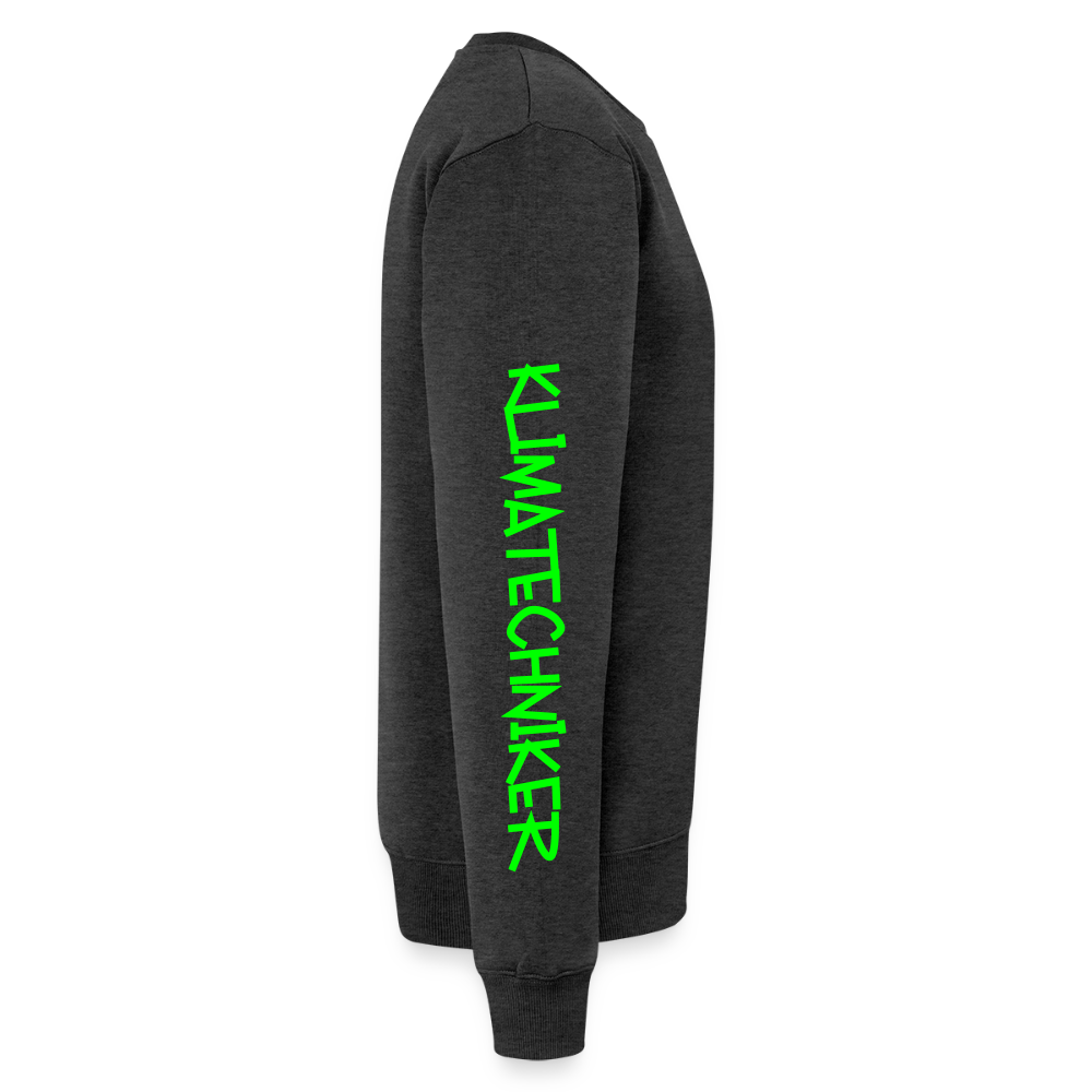 Unisex Premium Pullover "Klimatechniker" neongrün