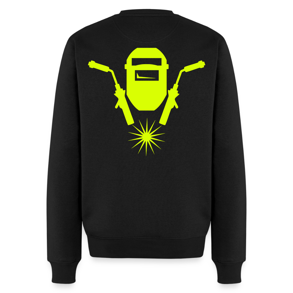 Unisex Premium Pullover "Schweisser" neongelb