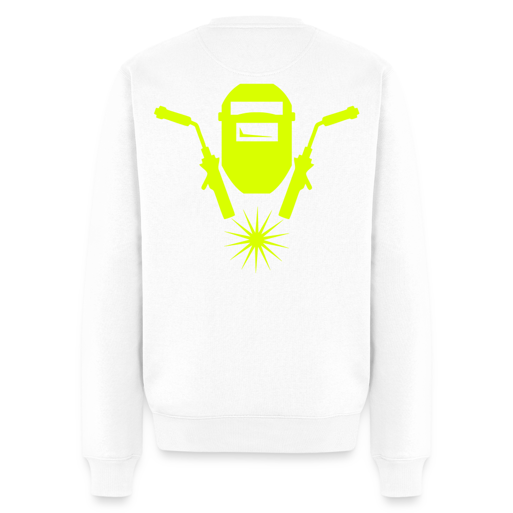 Unisex Premium Pullover "Schweisser" neongelb