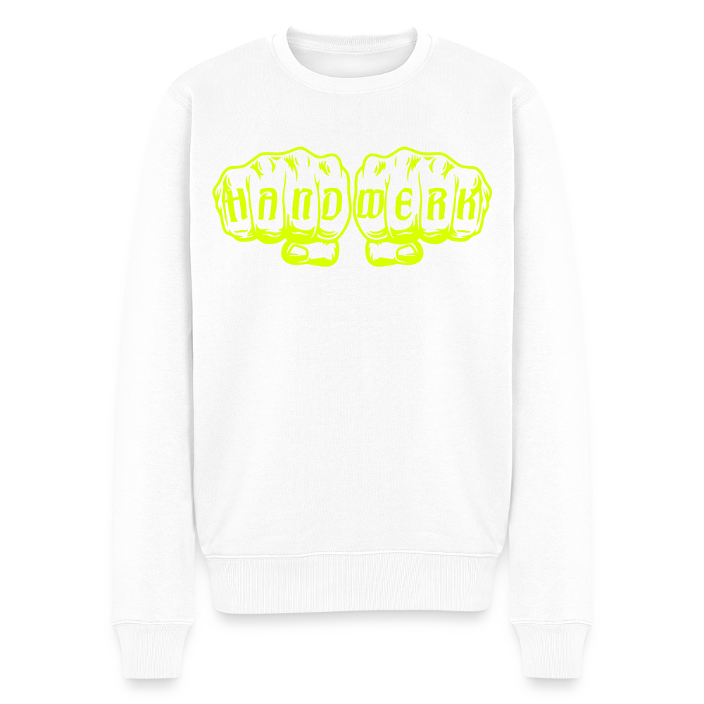 Unisex Premium Pullover "Schweisser" neongelb