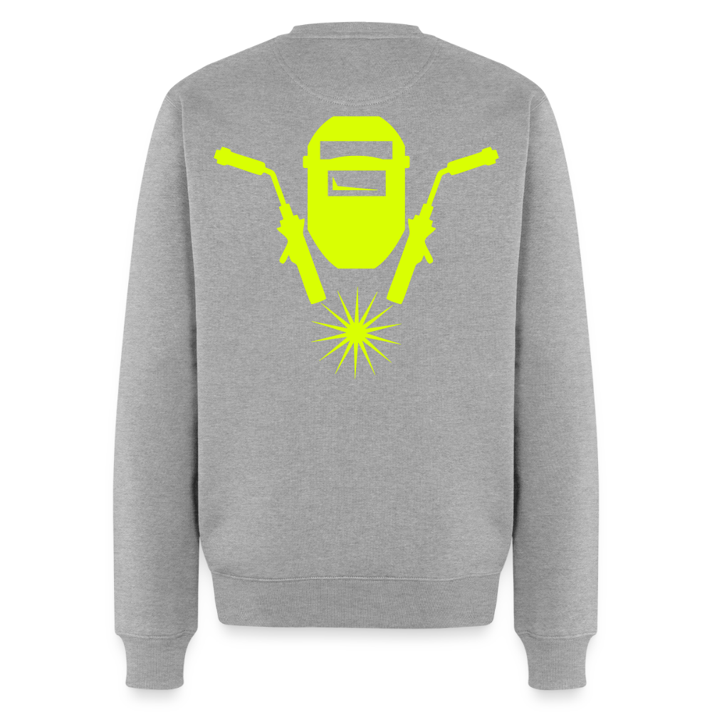 Unisex Premium Pullover "Schweisser" neongelb
