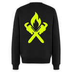 Unisex Premium Pullover "Heizungsbauer" neongelb