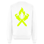 Unisex Premium Pullover "Heizungsbauer" neongelb