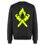 Unisex Premium Pullover "Heizungsbauer" neongelb