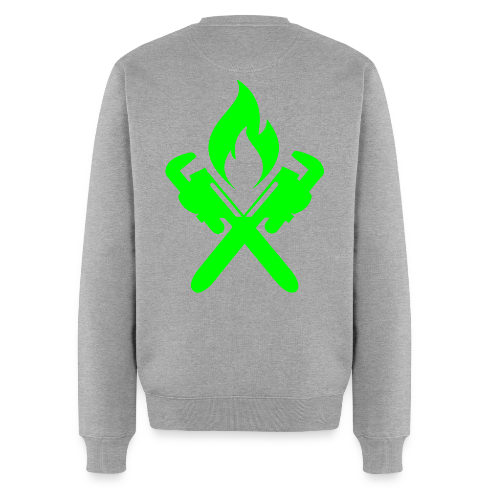 Unisex Premium Pullover "Heizungsbauer" neongrün