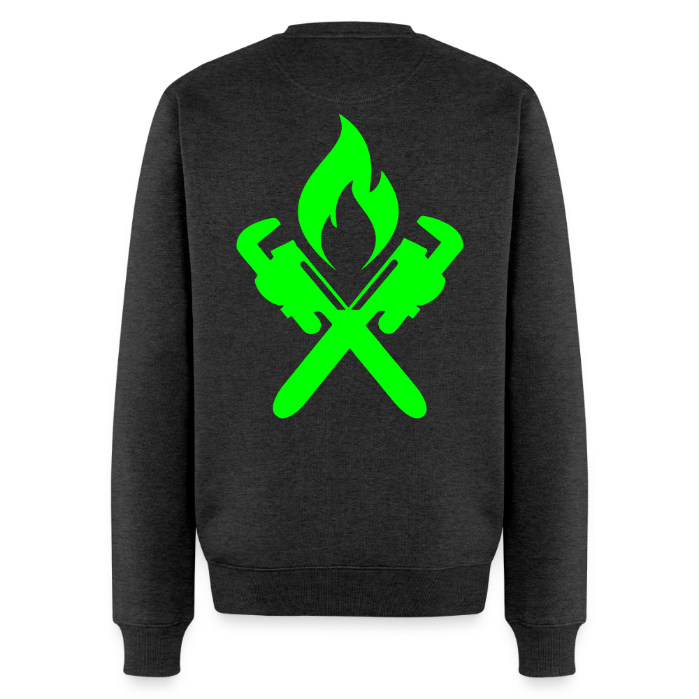 Unisex Premium Pullover "Heizungsbauer" neongrün