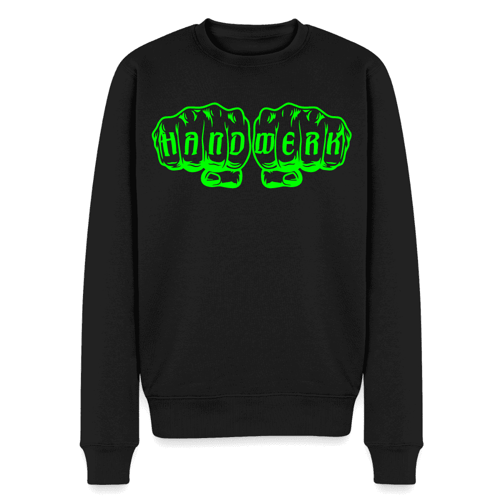 Unisex Premium Pullover "Bäcker" neongrün