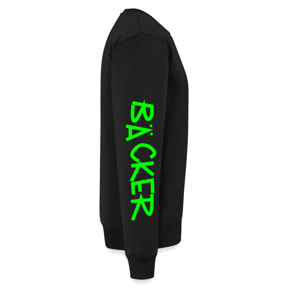 Unisex Premium Pullover "Bäcker" neongrün
