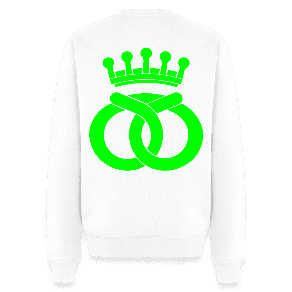 Unisex Premium Pullover "Bäcker" neongrün