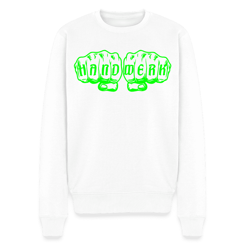 Unisex Premium Pullover "Bäcker" neongrün